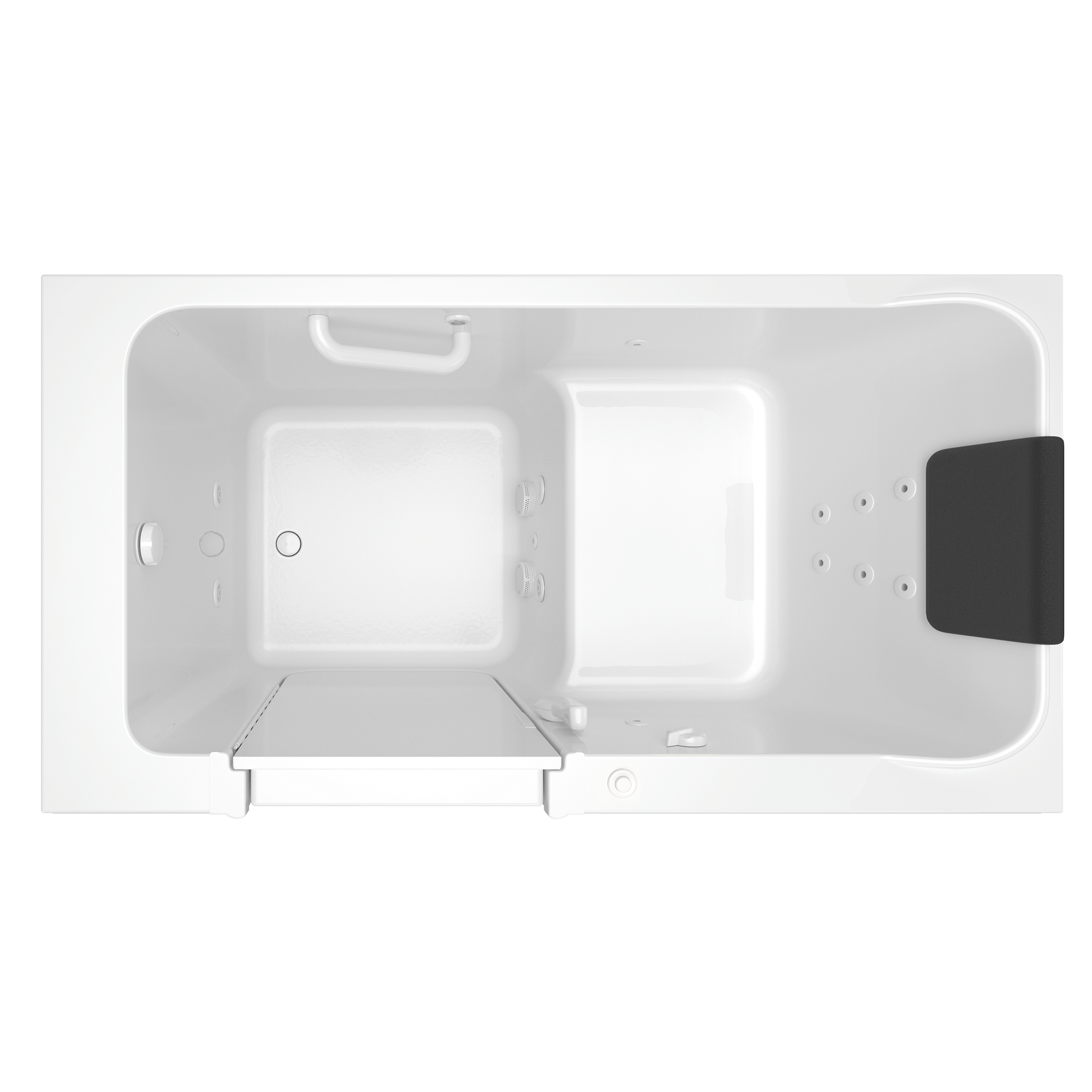 Acrylic Luxury Series 32 x 60 -Inch Walk-in Tub With Whirlpool System - Left-Hand Drain